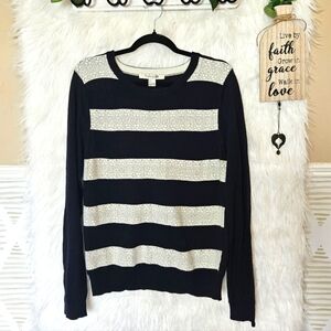 Forever 21 Lace Overlay Pullover Crewneck Sweater